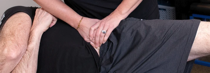 Hands‑on hip and upper‑leg therapy designed to restore movement, relieve tension, and improve stability.